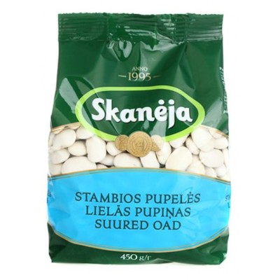Pupelės baltos  stambios Skanėja, 450 g